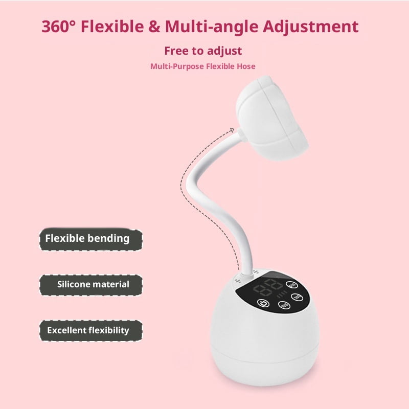 Yl-YANG UV Nail Lamp for Gel Nails, UV Nail Light Gooseneck Rechargeable with 3 Time Setting & Smart Auto Sensor for Nail Salon Home Use Lamp