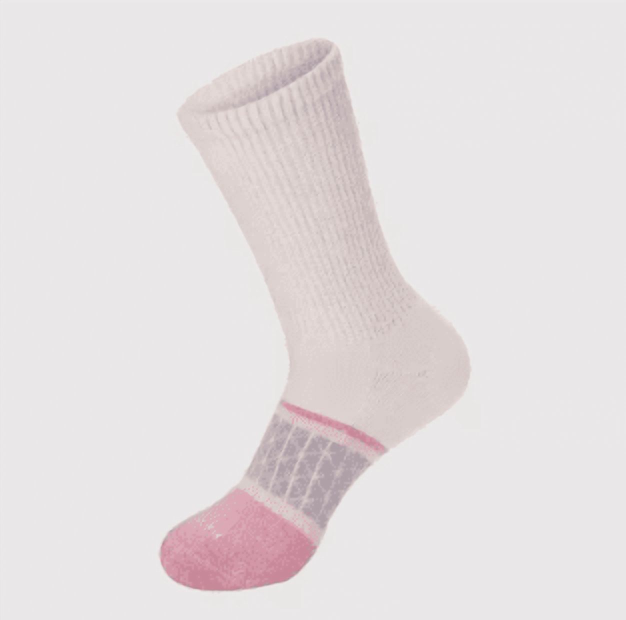 Hanes Absolute Wellness Women's Crew Socks Pack, Non-Binding, Cushioned, 3-Pairs