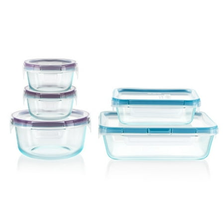 Snapware Total Solution Glass Storage Set, 10