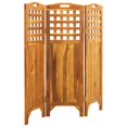 thumbnail image 2 of vidaXL 3-Panel Room Divider 121x2x120 cm Solid Acacia Wood, 2 of 5