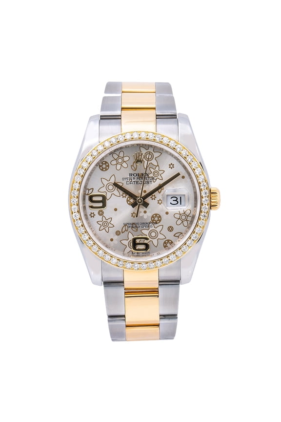 Pre-Owned PreOwned Rolex Datejust 116233 Silver Diamond Dial With 1.05 CT Diamonds