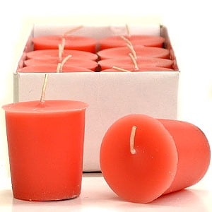3 Boxes of Juicy Peach Votive Candles Votive Candles Pack: 12 per box 1.75 in. diameter x 2 in. tall