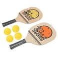 thumbnail image 1 of Rackets Balls Set, Composite Wood PP Lightweight  Paddles Set Sweat Absorption  For Exercise, 1 of 8
