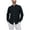 1 Black, variant on Mens Linen Shirts Long Sleeve Grandad Collar Dress Shirts Business Casual Button Up Formal Shirt Striped Classic Fit Shirt Breathable Designer Tops Trendy Menswear for Office