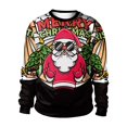 thumbnail image 1 of Sudadera con capucha para hombre, suéter con cuello redondo, estampado 3D de Papá Noel, ropa de otoño e invierno, 1 of 4