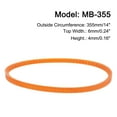 thumbnail image 2 of Unique Bargains 4 Packs Sewing Machine Belts MB-355 Motor Drive V Belt, 355mm / 14' Outside Circumference, 2 of 5