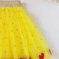 thumbnail image 4 of Fgnfyis Girls Skirts Summer Princess Tutu Layered Short Party Dress with Satin Waistband for Toddler Little Stylish Yellow_001 3-8 Years, 4 of 5