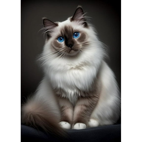 Wooden Puzzles for Adults300 Pieces Jigsaw Puzzle P Cute Ragdoll Cat Minimalist Style Puzzle Funny Wooden Puzzle Full of Challenging and Exciting Puzzles Gifts for Family and Friends