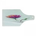 thumbnail image 1 of Flower Cutting Board, Simplistic Poppy Design Purity and Grace Love and Friendship Splattered Image, Decorative Tempered Glass Cutting and Serving Board, Wine Bottle Shape, Fuchsia, by Ambesonne, 1 of 1