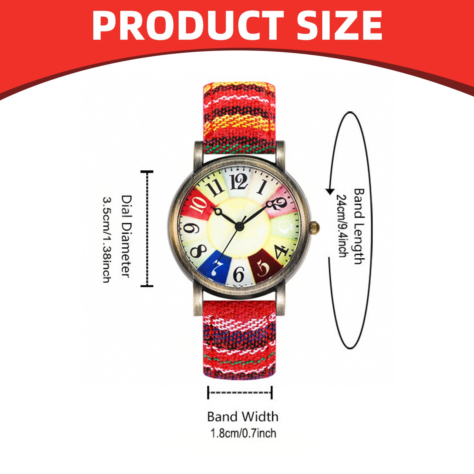Vintage Y2K NOW‎ Pedre Quartz Watch Southern Living at Home Colorful Strap Y2K Water Drop Watch, Vintage Dial, Quartz Movement, Unisex  main image 2