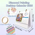 thumbnail image 6 of FLOPESN DIY Diamond Painting 2026 Desk Calendar Kit, Themed Monthly Paper Craft with Special Drills, Creative Design for Home Office Decor, 6 of 7