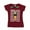 Burgundy, variant on Elf Womens Buddy Santa Scream Cotton T-Shirt