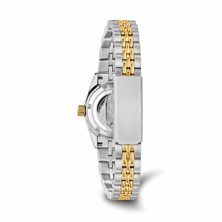 Charles Hubert Classy Gold/Silver Watch Charles Hubert Paris: Mens Blue Dial Two-Tone Stainless  main image 3