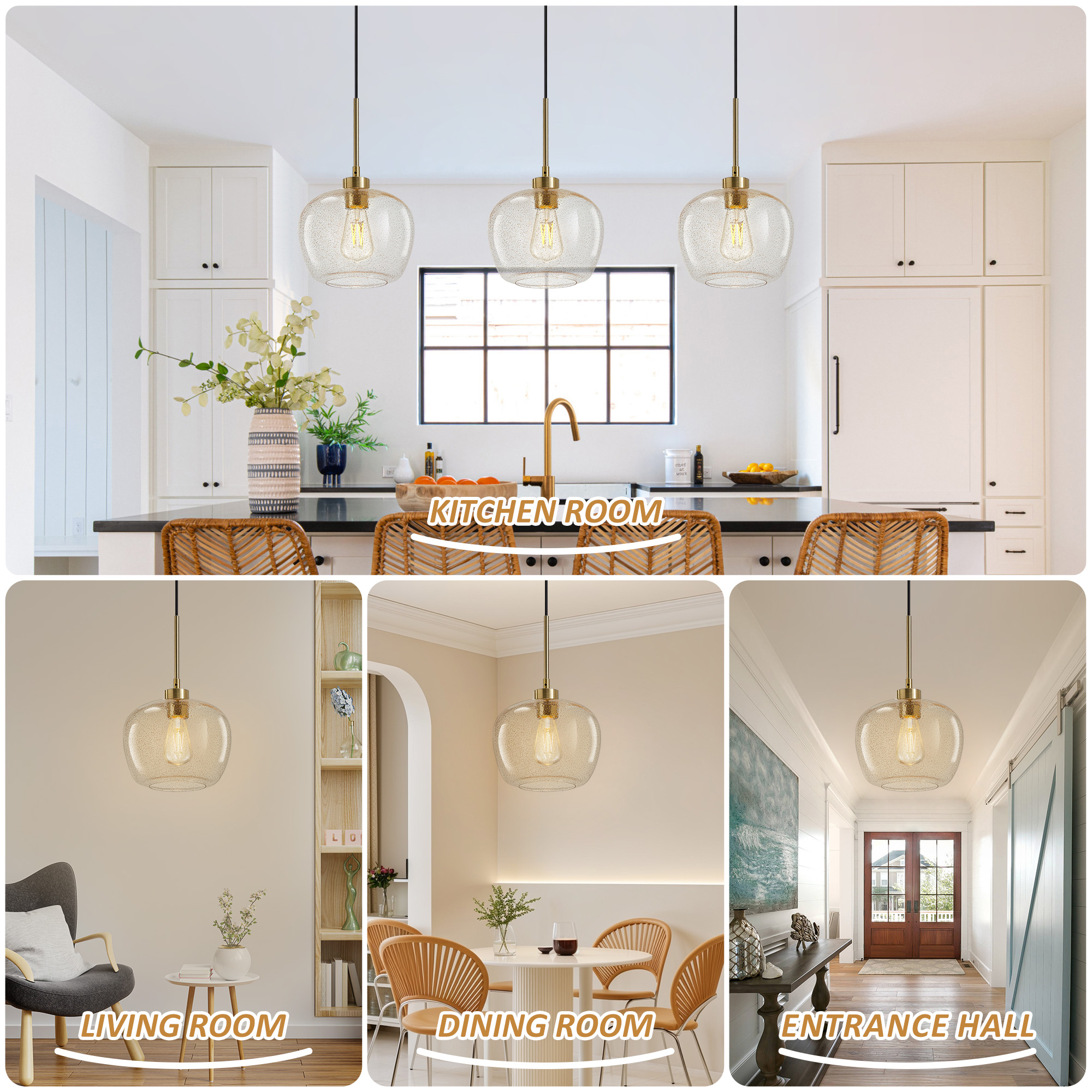 NATYSWAN Vintage Mini Globe Chandelier, 9.75 Inch Wide Single-Light Flush Mount Ceiling Fixture with E26 Socket for Small Spaces, Hallway, Bathroom（Bulb Not Included）