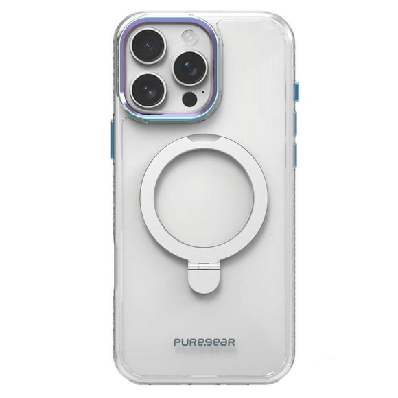 Funda Case PUREGEAR Slimshell Kik Mag para iPhone 16 PRO Transp Prismatic