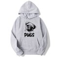 thumbnail image 2 of Chandail Imprimé Hip hop pug pour Hommes et Femmes (Blanc, 2TG), 2 of 10