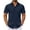 Navy Blue, variant on COOFANDY Men's Short Sleeve Dress Shirts Regular Fit Dress Shirt Casual Button Down Shirts