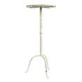 thumbnail image 6 of Creative Co-Op Metal Martini Cocktail Table, Antique White, 6 of 6
