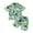 Green, variant on Baby Clothes Boy Boys Set Kids Summer Cotton Button Prints Short-sleeved Casual 1t 2t 3t 4t 5t 6t T-Shirt Tops & Shorts Sets New Born for Twins Outfits 2-Piece