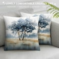 thumbnail image 3 of Chilfamy Tree Field Grass Fashion Style Dirt-Resistant Throw Pillow Covers for Couch Sofa Bed Living Room Bedroom Aesthetic Decorative Home Decor 1PC 12x12in, 3 of 5