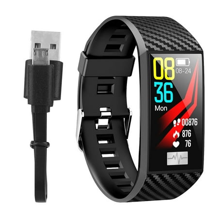 XYCCA DT58 Smart Watch 1.14in TFT Screen Heart Rate Monitor Sleep Monitor Tracker Watch Black 081901