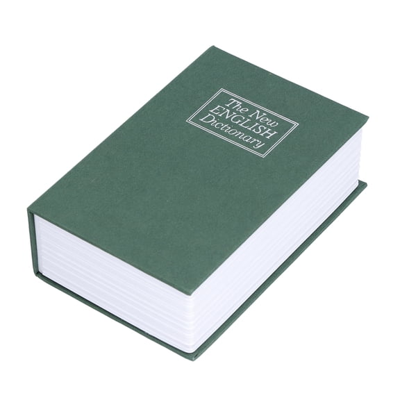 Simulation Dictionary Shaped Book Safe Case Innovative Safe Box for Home Office Traveling,Fake Dictionary Metal Hide Stash Container for Storing Money, Jewelry and Passport