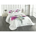 thumbnail image 3 of Ambesonne Dragonfly Quilted Bedspread Set 3 Pcs, Summer Meadow Herbs, King Size, Multicolor, 3 of 5