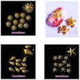 thumbnail image 2 of Pegatinas de diseño mixto para decoración de uñas, metal plateado, criaturas marinas, conchas, estrellas, clavos marinos, diamantes de imitación, accesorios, 2 of 5