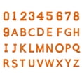 thumbnail image 1 of 72 Pcs Letras y Números Plancha, Parches de Letras A-Z de 1.5 Pulgadas y Parches de Números 0-9 para Ropa Naranja, 1 of 7