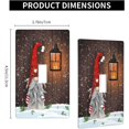 thumbnail image 2 of FrostHike Single Toggle Switch Plate Christmas Tree Gnome Snowflake Standard 1 Gang Toggle Decorative Wall Plate, 2 of 4