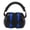 Black Blue, variant on YAHHU Premium Industrial Earmuffs Noise Blocking Hearing Protection Size Adjustable Folding Ear Muffs for Baby Adults Black Blue Custom-Made NRR 33dB High-Fidelity 1 Count Pack
