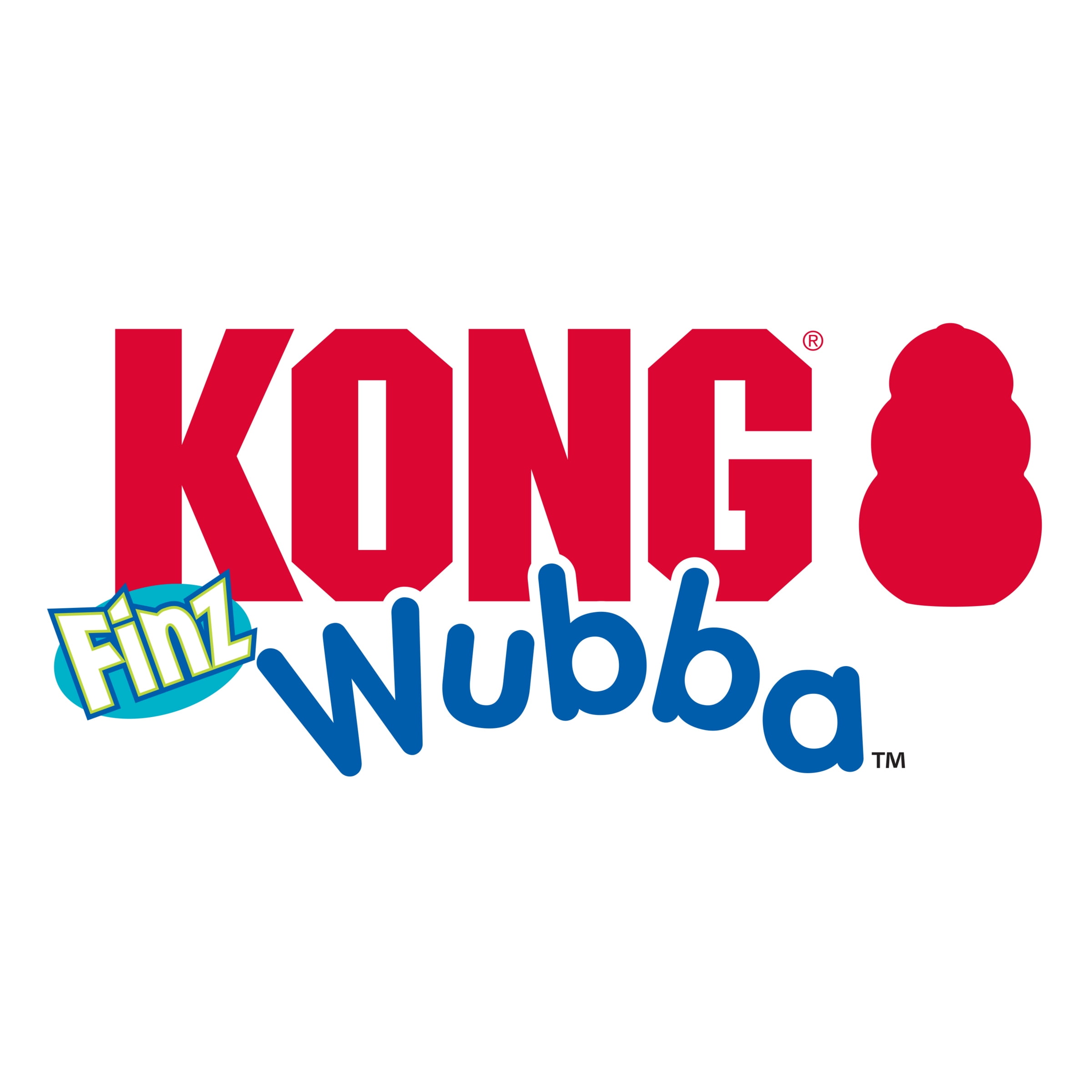 KONG® Wubba® Finz Squeaker Dog Toy, Blue, Large