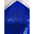 thumbnail image 6 of iiniim Women's Sleeveless Halter Neck Sparkly Sequin Fringe Jumpsuit Tassel Dance Outfit for Rave Party Royal Blue L, 6 of 7