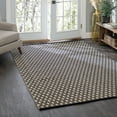 thumbnail image 2 of Dainty Diamond Black/Ivory Handwoven Cotton Rug, 2'6" x 8' Runner, 2 of 6