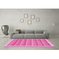 thumbnail image 3 of Ahgly Company Indoor Square Abstract Pink Modern Area Rugs, 7' Square, 3 of 4