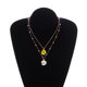 thumbnail image 5 of Qarigey Collar de mujer de doble capa de perlas, cumpleaños, vacaciones, boda, trabajo, fecha, cadena, Gargantilla, joyería de moda para Ropa, zapatos y accesorios Miscelánea, 5 of 6