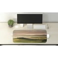thumbnail image 2 of Italian Computer Mouse Pad, Italian Countryside Road with Trees and Meadows by Mountains Mediterranean Culture, Rectangle Non-Slip Rubber Mousepad Large, 31" x 12", Green Beige, by Ambesonne, 2 of 2