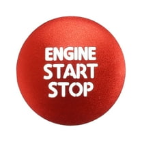 Unique Bargains Engine Start Stop Ignition Button Overlay Cover Decal Interior Sticker for Toyota Tacoma 2016-2021 Red