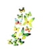 thumbnail image 1 of Pegatinas de mariposas Wosthever decoración hogar PVC 3D Verde, 1 of 6
