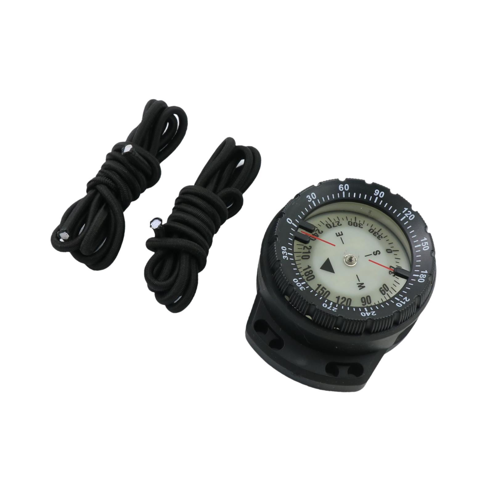 Miulika Dive Compass Wrist Compass Waterproof Tool Compact Portable Kayak Camping Compass for Kayaking Outdoor Sports Black