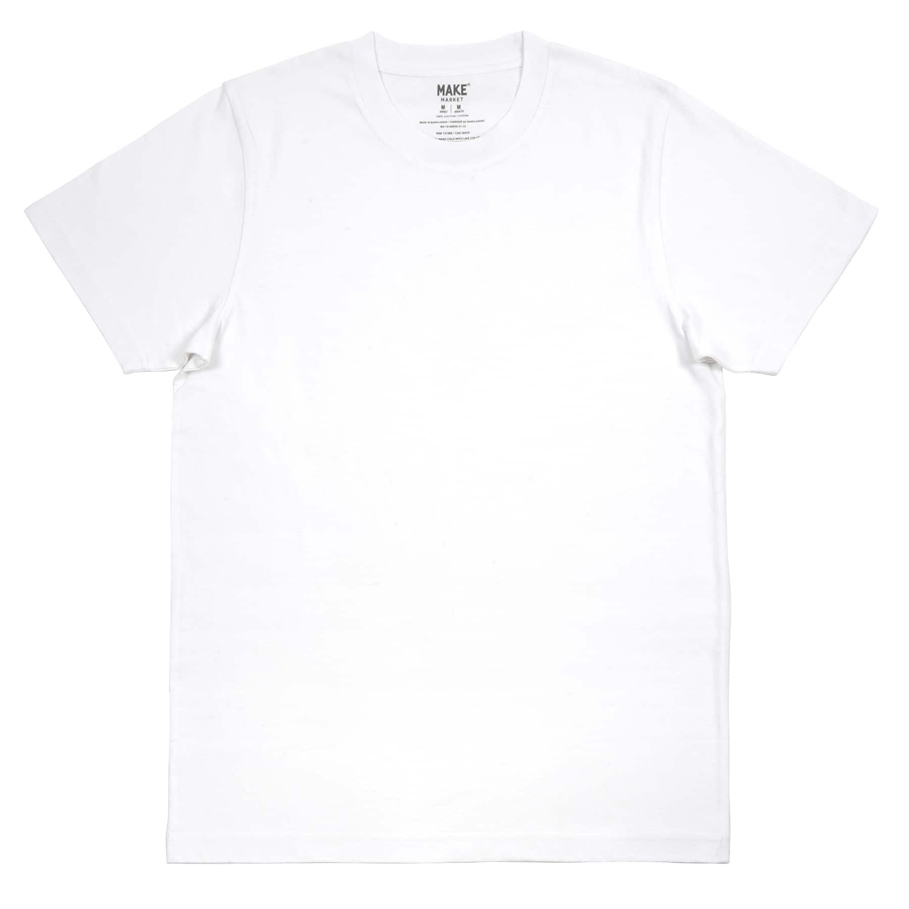 MICHAELS Bulk 12 Pack: Soft Crew Neck Adult Unisex T-Shirt By Make ...