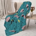 thumbnail image 3 of Gaeub Dachshund Dog Print Flannel Throw Blanket, Home Fleece Throw Blanket for Couch or Bed,Decorative Blankets,Lightweight Fuzzy Flannel Blanket-80"x60", 3 of 6