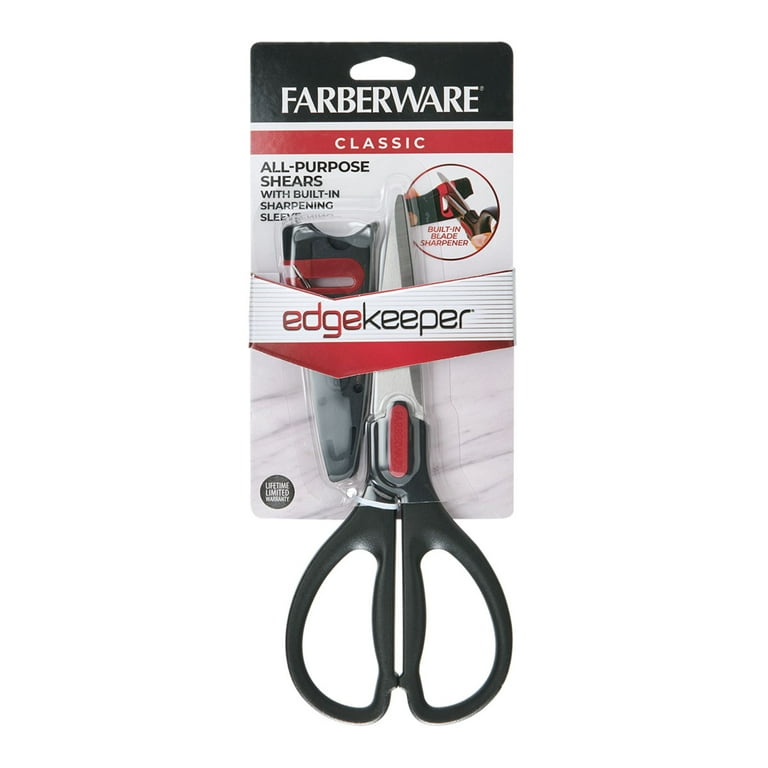 Farberware Edgekeeper Kitchen Scissors: Stainless Steel
