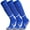 3-Pair Blue-b, variant on APTESOL Knee High Soccer Socks Team Sport Cushion Socks for Boys Girls Men Women [3-Pair Blue,L]