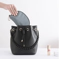 thumbnail image 5 of Bolsa de maquillaje de media luna, bolsa de mano, conveniencia de viaje, bolsa de maquillaje para niña, 5 of 5