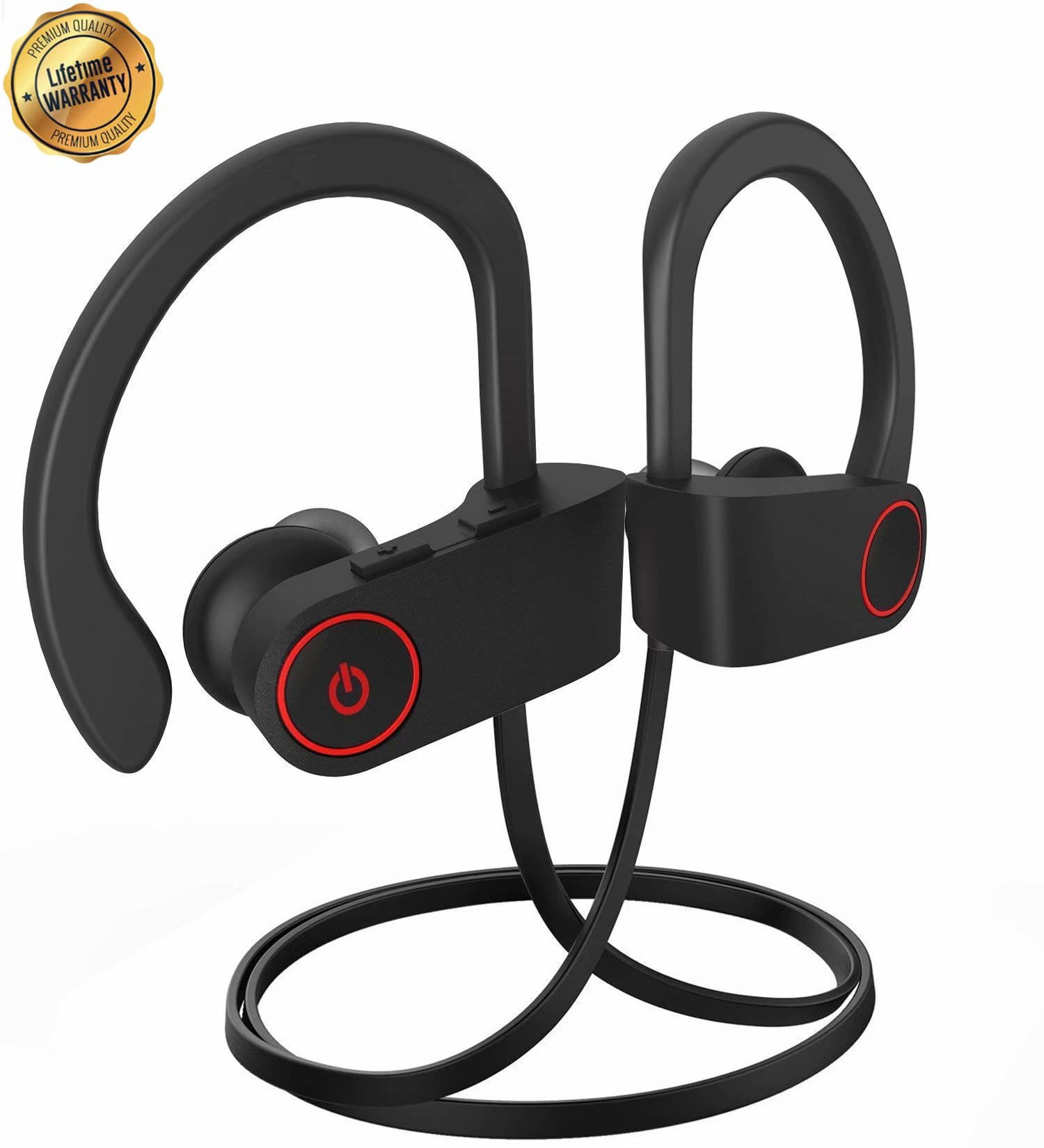 Noise-Canceling Work Out Easy Pairing Gym Bluetooth 5.0 Headphones Wireless Earbuds Bluetooth Headphones,Secure Fit Stereo Calls Sweatproof for Sports
