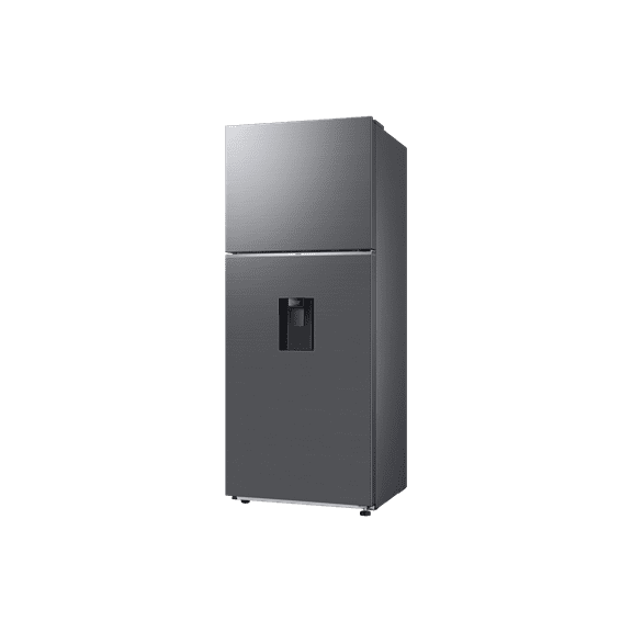 Refrigerador Top Mount Samsung 14 pies cúbicos Despachador de agua Acero elegante