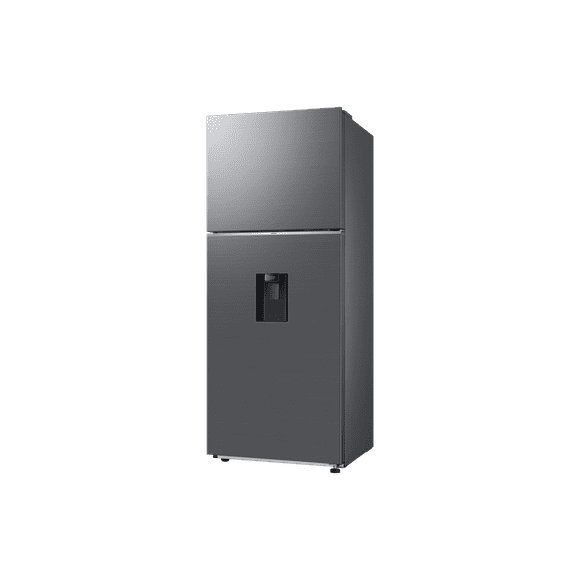 Refrigerador Top Mount Samsung 14 pies cúbicos Despachador de agua Acero elegante