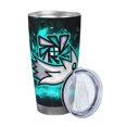 thumbnail image 2 of Saiise Geometry Dash Print Tumbler 20 Oz Stainless Steel Vacuum Insulated with Straw Coffee Cup for Home,Office,Outdoor Works Great for Ice Drinks and Hot Beverage, 2 of 8