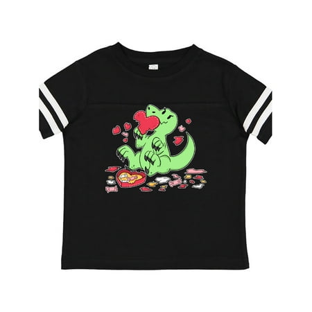 

Inktastic Raptor Destroying Heart Chocolate Box Gift Toddler Boy or Toddler Girl T-Shirt
